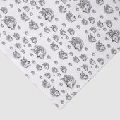 Decoratief weefselpapier Wolf Tissuepapier (Detail)