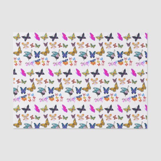 Decoratief weefselpapieren vlinders tissuepapier (Voorkant)