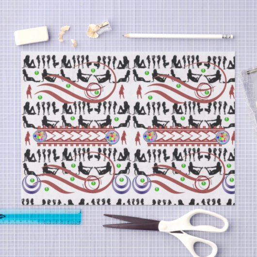 Decoratief weefselpapiermangrove vrouwen tissuepapier (Craft)