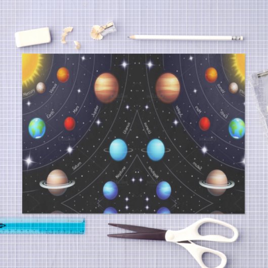 Decoratief weefselpapierruimte universum tissuepapier (Craft)