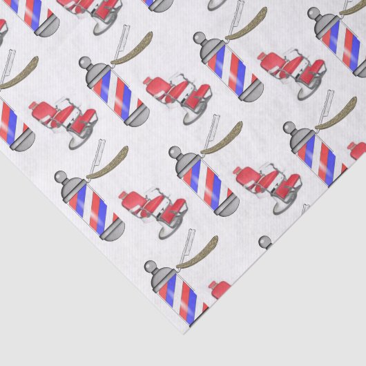 Decoratief weefselreet Barber Tissuepapier (Detail)