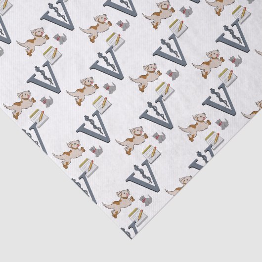 Decoratief weefselveearts tissuepapier (Detail)