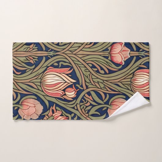  Decoratief William Morris Tulip Patterned Bad Handdoek (Handdoek)
