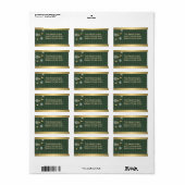 Decoratief Winter Retouradres Label (Full Sheet)