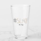 Decoratief wit & beige SLAG het dagglas Glas (Voorkant)