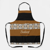 Decoratief wit flessengecentreerd patroon schort (Voorkant)