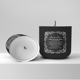 Decoratief wit lijst zwart achtergrondlabel vierkante sticker