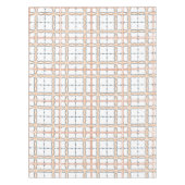 Decoratief wit Sinaasappel blauw Gedetailleerd ras Tafelkleed (Voorkant)