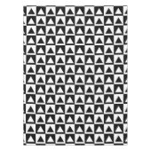 Decoratief wit & zwart driehoeken & checkers ontwe tafelkleed (Voorkant)