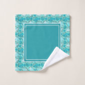 Decoratief Zee Blue Green Seashell Bad Handdoek (Wasdoekje)