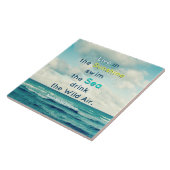 Decoratief Zee Quote Tile Tegeltje (Zijkant)