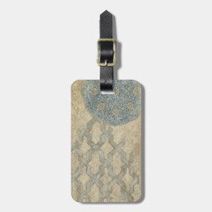 Decoratief zilver Bosbouw Bagagelabel