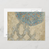 Decoratief zilver Bosbouw Briefkaart (Voorkant / Achterkant)