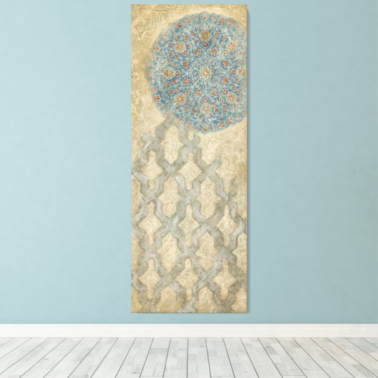 Decoratief zilver Bosbouw Canvas Afdruk (Insitu (Houten vloer))