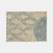 Decoratief zilver Bosbouw Fleece Deken (Voorkant (Horizontaal))