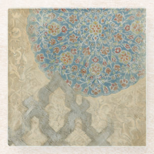 Decoratief zilver Bosbouw Glazen Onderzetter