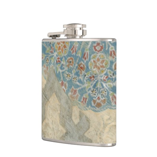 Decoratief zilver Bosbouw Heupfles (Links)