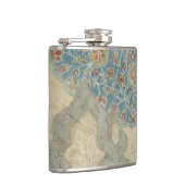 Decoratief zilver Bosbouw Heupfles (Rechts)