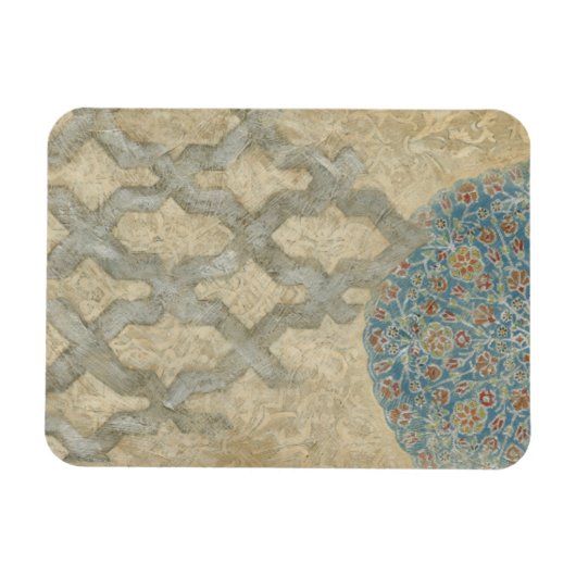 Decoratief zilver Bosbouw Magneet (Horizontaal)