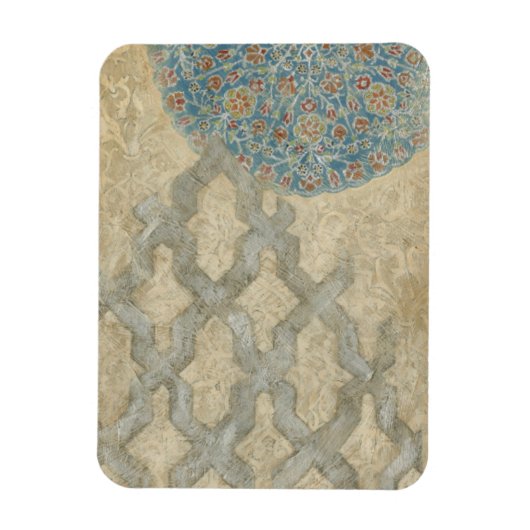 Decoratief zilver Bosbouw Magneet (Verticaal)