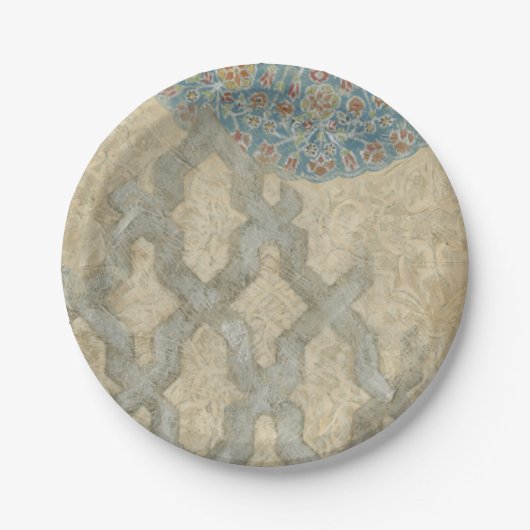 Decoratief zilver Bosbouw Papieren Bordje (Voorkant)