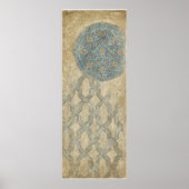 Decoratief zilver Bosbouw Poster (Voorkant)