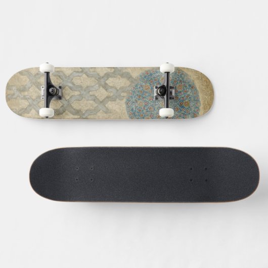 Decoratief zilver Bosbouw Skateboard (Horizontaal)