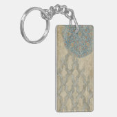 Decoratief zilver Bosbouw Sleutelhanger (Voorkant Links)