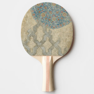 Decoratief zilver Bosbouw Tafeltennisbatje