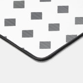 Decoratief Zilver Grijs Wit Diamant Patroon Bureaumat (Hoek)