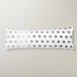 Decoratief Zilver Grijs Wit Diamant Patroon Lichaamskussen