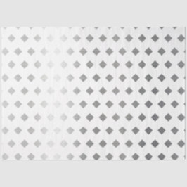 Decoratief Zilver Grijs Wit Diamant Patroon Tissuepapier