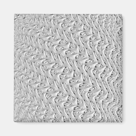 Decoratief zilverontwerp Magnet (Voorkant)