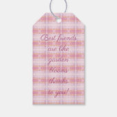 Decoratief Zoet Plaid Cadeaulabel (Voorkant)