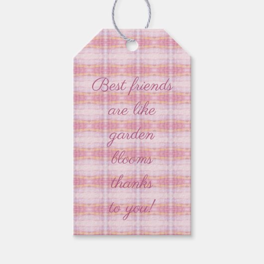 Decoratief Zoet Plaid Cadeaulabel (Voorkant)