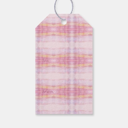 Decoratief Zoet Plaid Cadeaulabel (Achterkant)