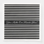 Decoratief zwart en wit servet (Voorkant)