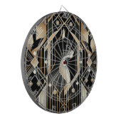 Decoratief Zwart Kat Abstract Dartboard Dartbord (Voorkant Links)