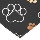 Decoratief zwart proefschrift korte tafelloper (Hoek)