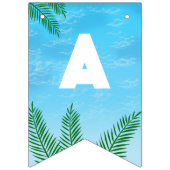 Decoratief zwembad verjaardagsfeestje vlaggetjes (Eerste vlag)