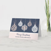 Decoraties neef en familie Vrolijk kerstfeest Kaart (Voorkant)