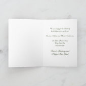 Decoraties Nieuw Adres Kerst Kaart (Binnen)