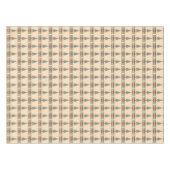 decoraties op balken en rode bogen op drie kerst tafelkleed (Voorkant (Horizontaal))