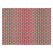 decoraties op balken en rode bogen op drie kerst tafelkleed (Voorkant (Horizontaal))