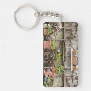 Decoraties op houten hek, Catalina Island, Sleutelhanger