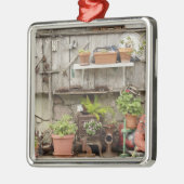 Decoraties op houten hek op het eiland Catalina, (Links)