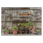 Decoraties op houten hek op het eiland Catalina, Snijplank (Voorkant)