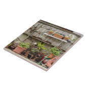 Decoraties op houten hek op het eiland Catalina, Tegeltje (Zijkant)