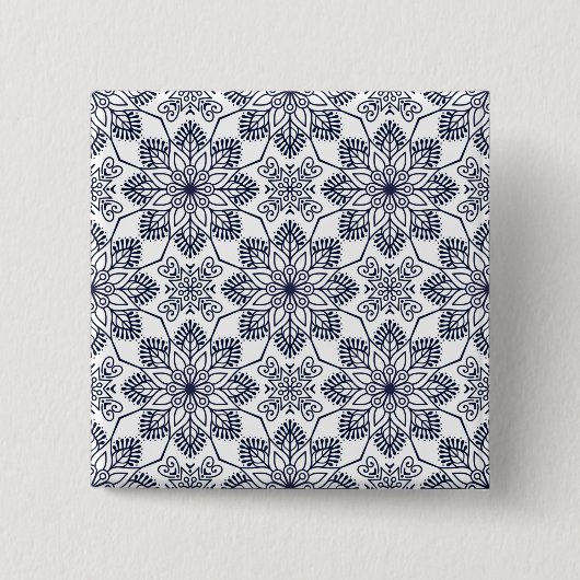 Decoraties Vierkante Button 5,1 Cm (Voorkant)