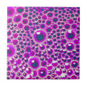 Decoratieve 4"tegel polijst Bubble in magenta Tegeltje (Voorkant)